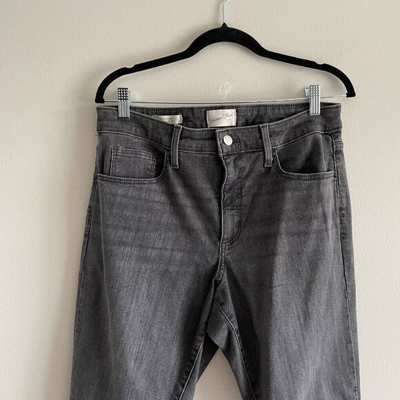 Universal Thread Women Sz 12/31 SHORT Charcoal Gray High Rise Skinny Jeans - Picture 4 of 11